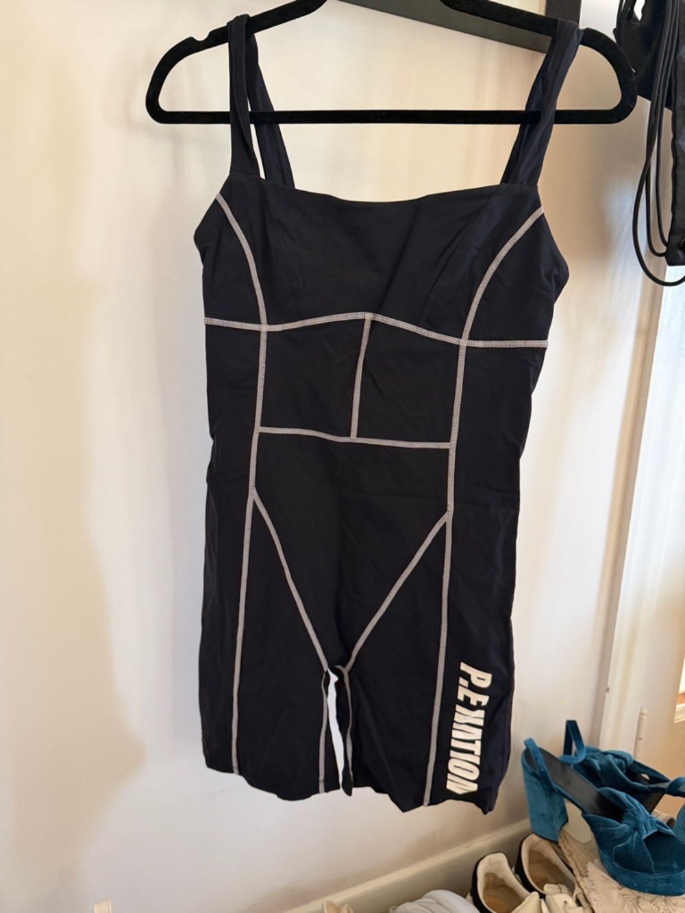 P.E Nation Black & White Panelled Jumpsuit Romper